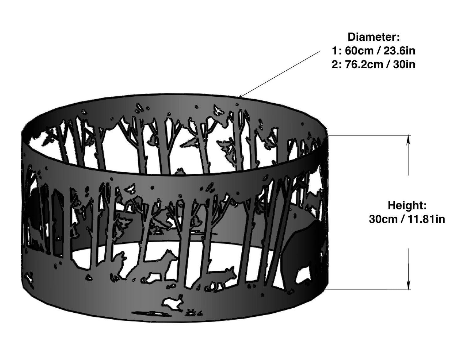 Valentine's Day Fire Pit - Fire Pit Ring - Personalized Gift - Heavy Duty Outdoor Fire Pit - Steel Pit - Wood Burning Pit - Josephs Fire Pit