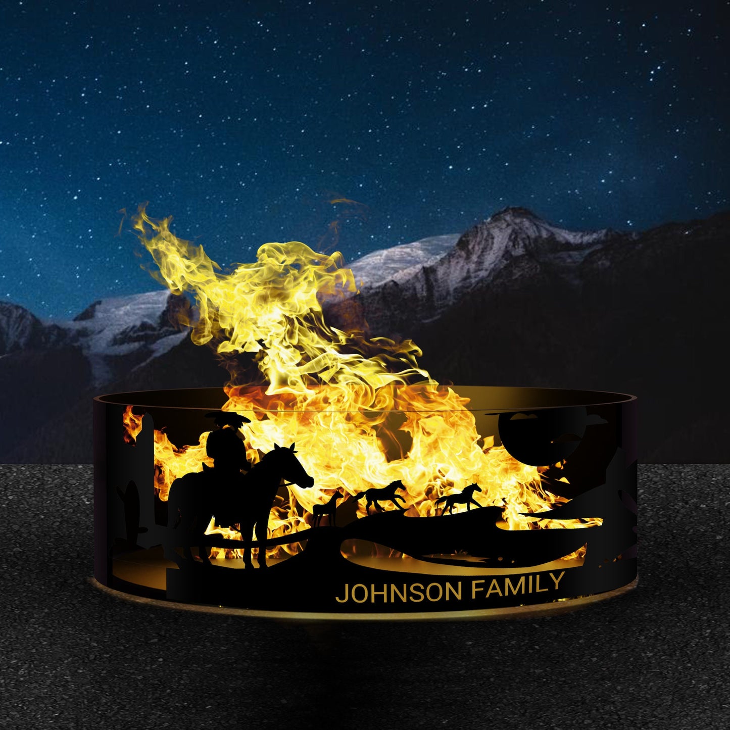 Cowboy Fire Pits Custom Fire Ring Pits Heavy Duty Outdoor Fire Pit Steel Fire Pits Outdoor Wood Burning Pits Southwest Josephs Fire Pit