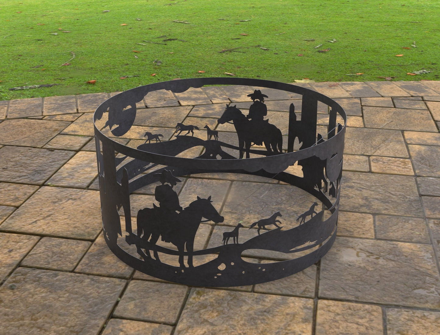 Cowboy Fire Pits Custom Fire Ring Pits Heavy Duty Outdoor Fire Pit Steel Fire Pits Outdoor Wood Burning Pits Southwest Josephs Fire Pit