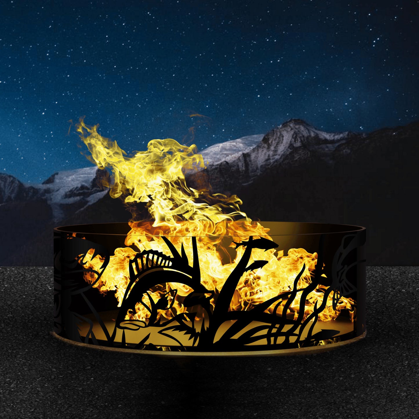 Fish Design Fire Pits, Fish Design Fire Ring Pits, Heavy Duty Outdoor Fire Pit, Steel Fire Pits, Outdoor Wood Burning Pits, Josephs Fire Pit