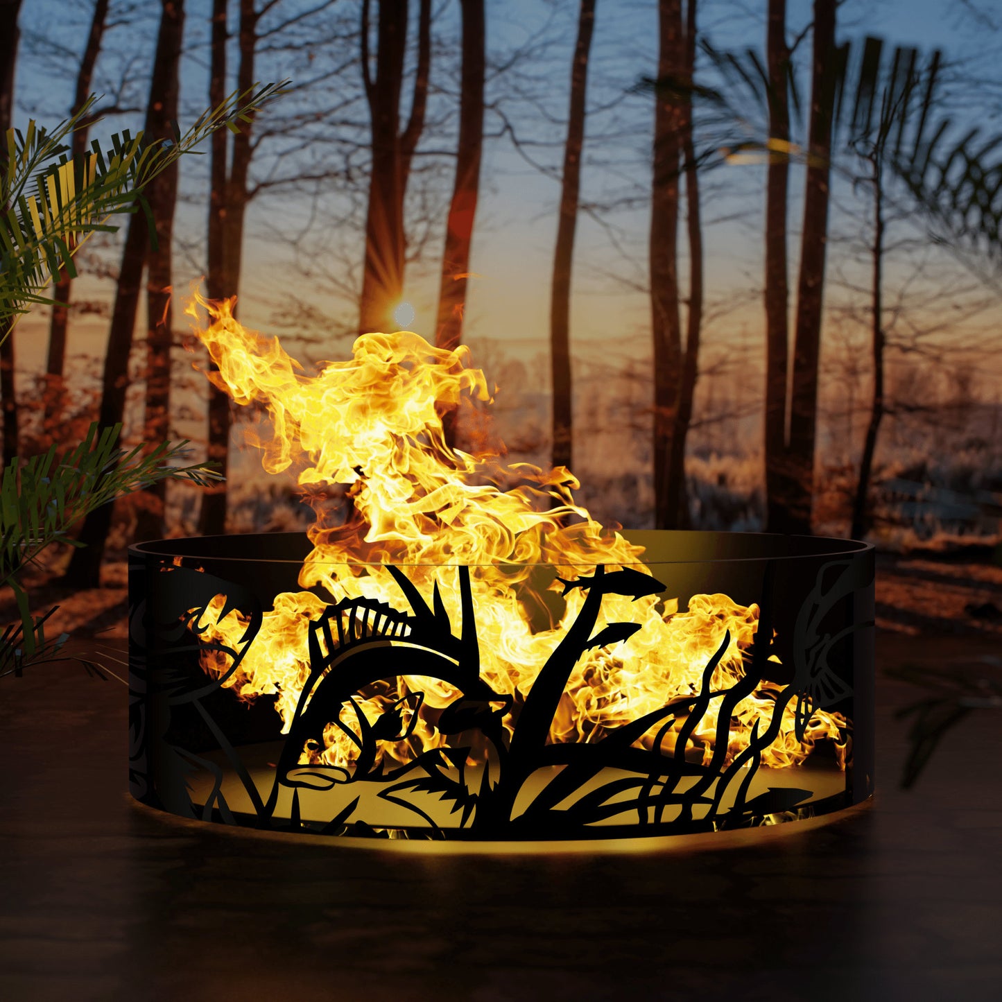 Fish Design Fire Pits, Fish Design Fire Ring Pits, Heavy Duty Outdoor Fire Pit, Steel Fire Pits, Outdoor Wood Burning Pits, Josephs Fire Pit