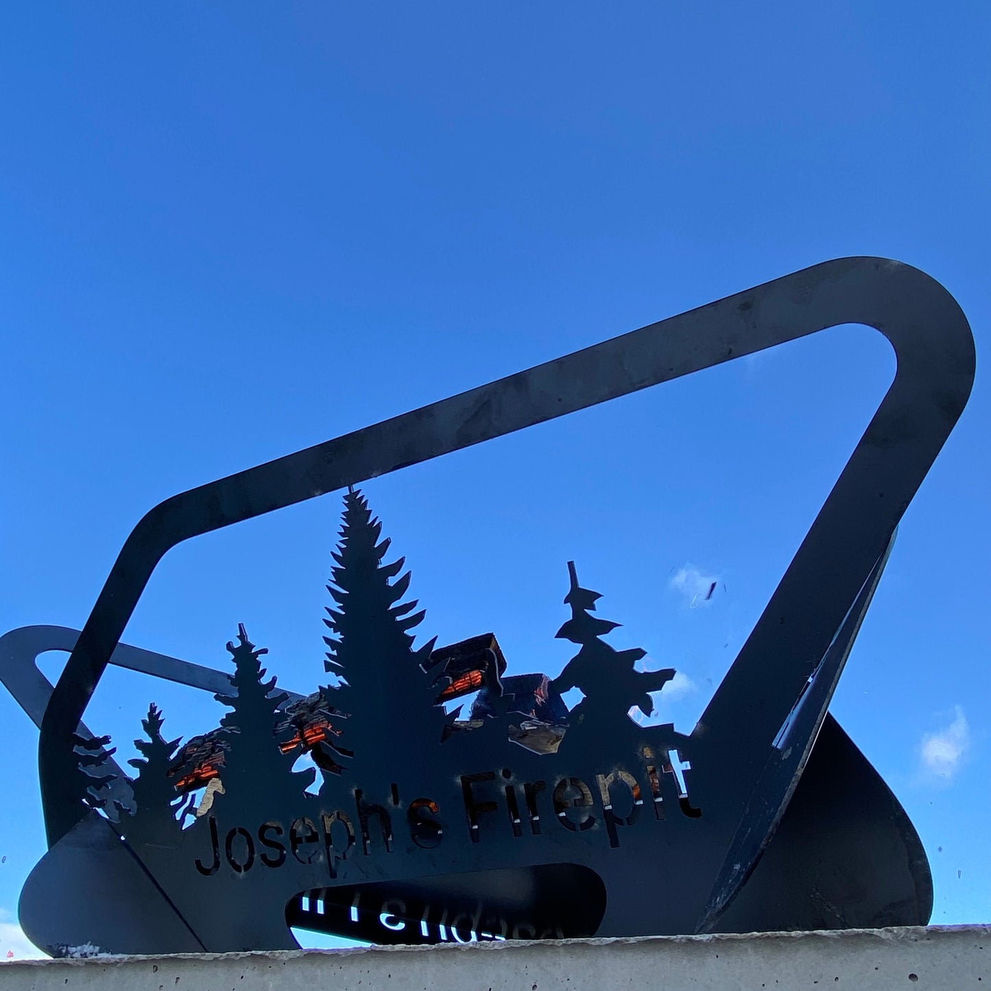 Personalized Fire Pit - Bonfire Pit - Custom Collapsible Firepits - Portable Outdoor Camping Fire Pit - Steel Fire Pits - Josephs Fire Pit