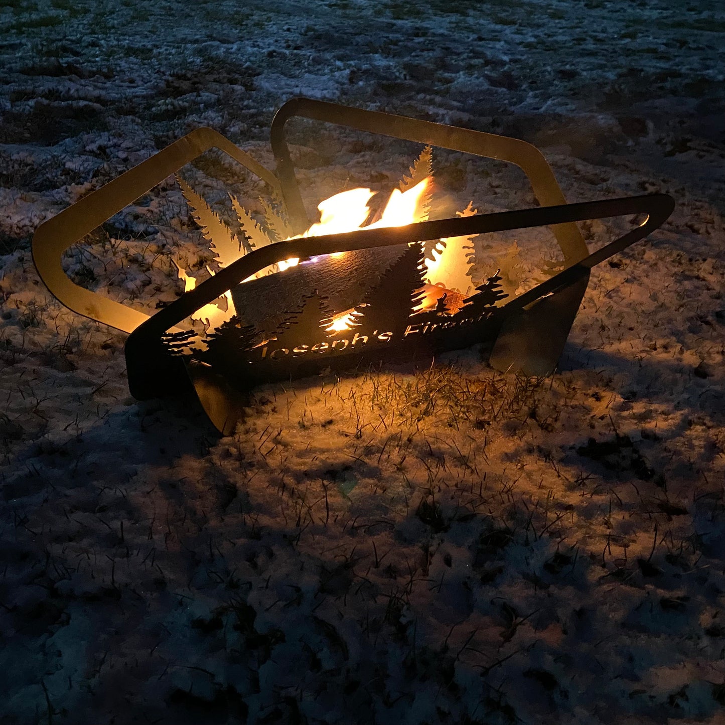 Custom Steel Fire Pit, Portable Fire Pits, Collapsible Firepits, Outdoor Camping Fire Pit, Wood Burning Pits, Josephs Fire Pit