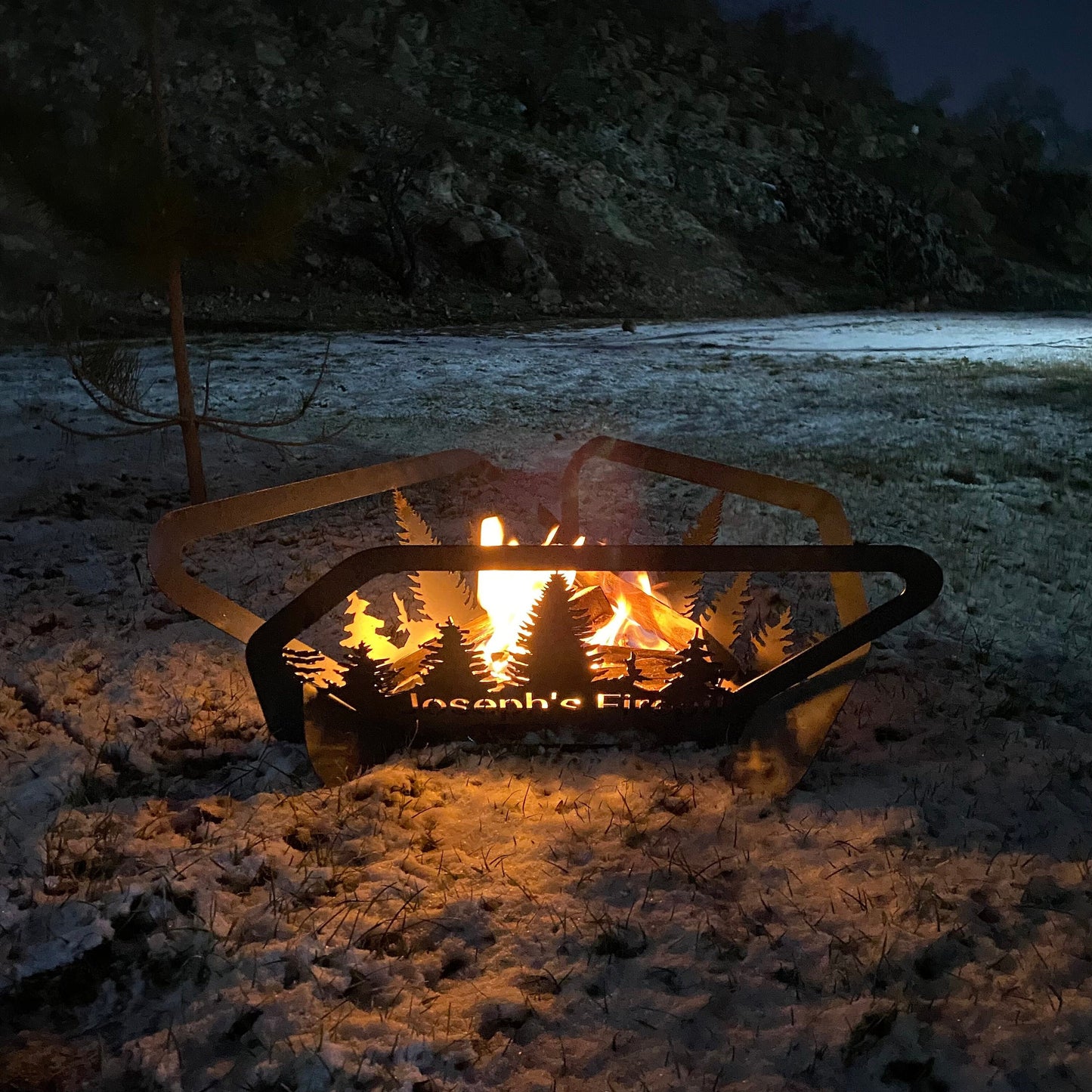 Custom Steel Fire Pit, Portable Fire Pits, Collapsible Firepits, Outdoor Camping Fire Pit, Wood Burning Pits, Josephs Fire Pit