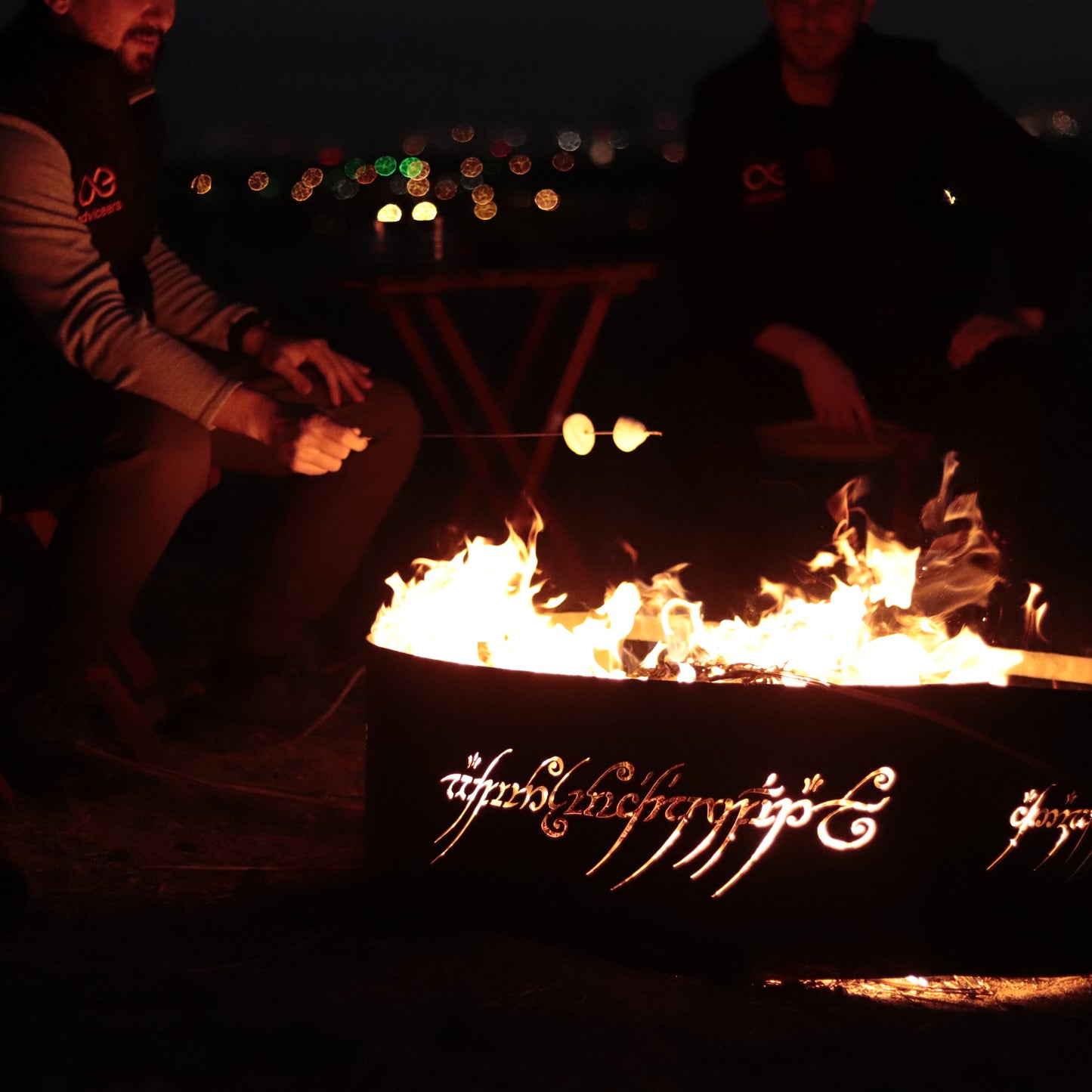 Custom Gift for Anniversary ,Personalized Gift Ideas, Unique Decor Fire Pit, Special Design Metal Art Work, Mystical Fire Pit Ring Gİft