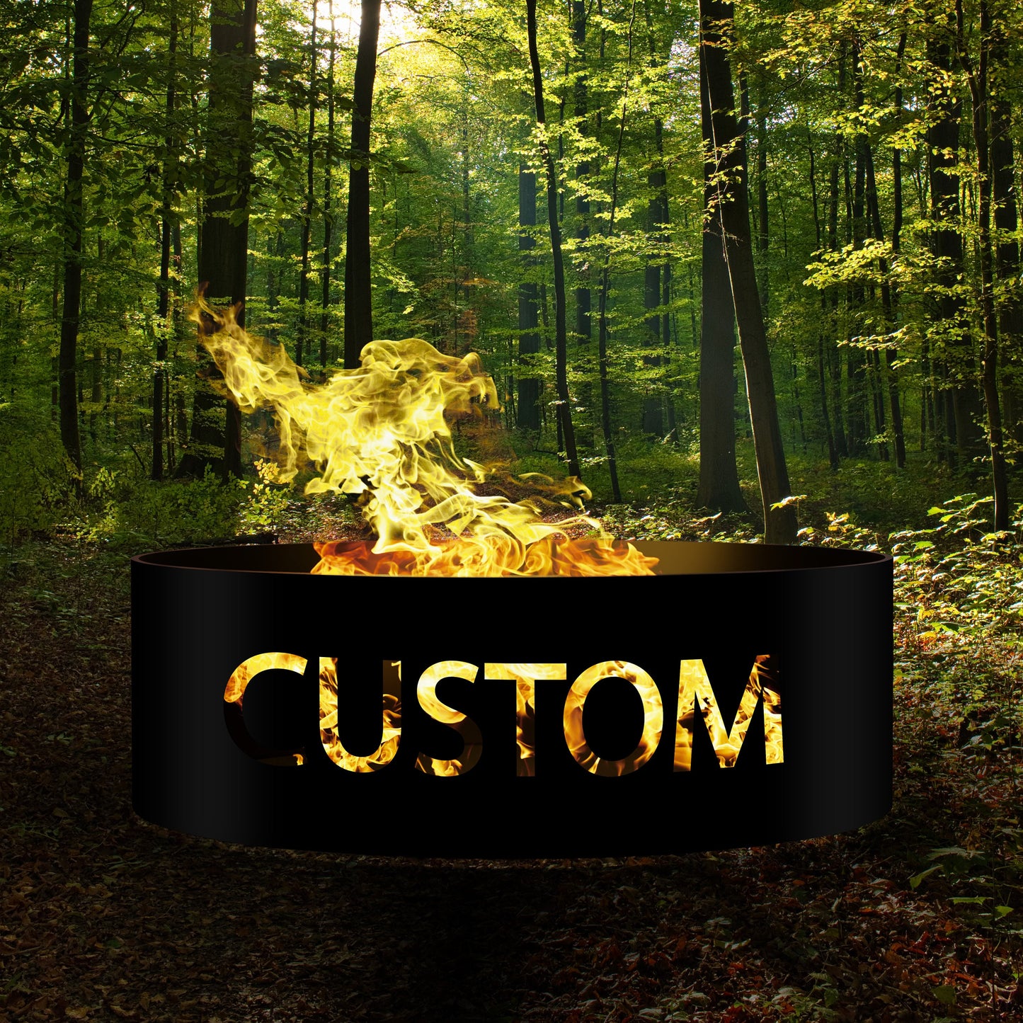 Custom Fire Pit Ring, Personalized Gift For Him, Heavy Duty Outdoor Fire Pit, Steel Fire Pit, Wood Burning Fire Pit, Josephs Fire Pit