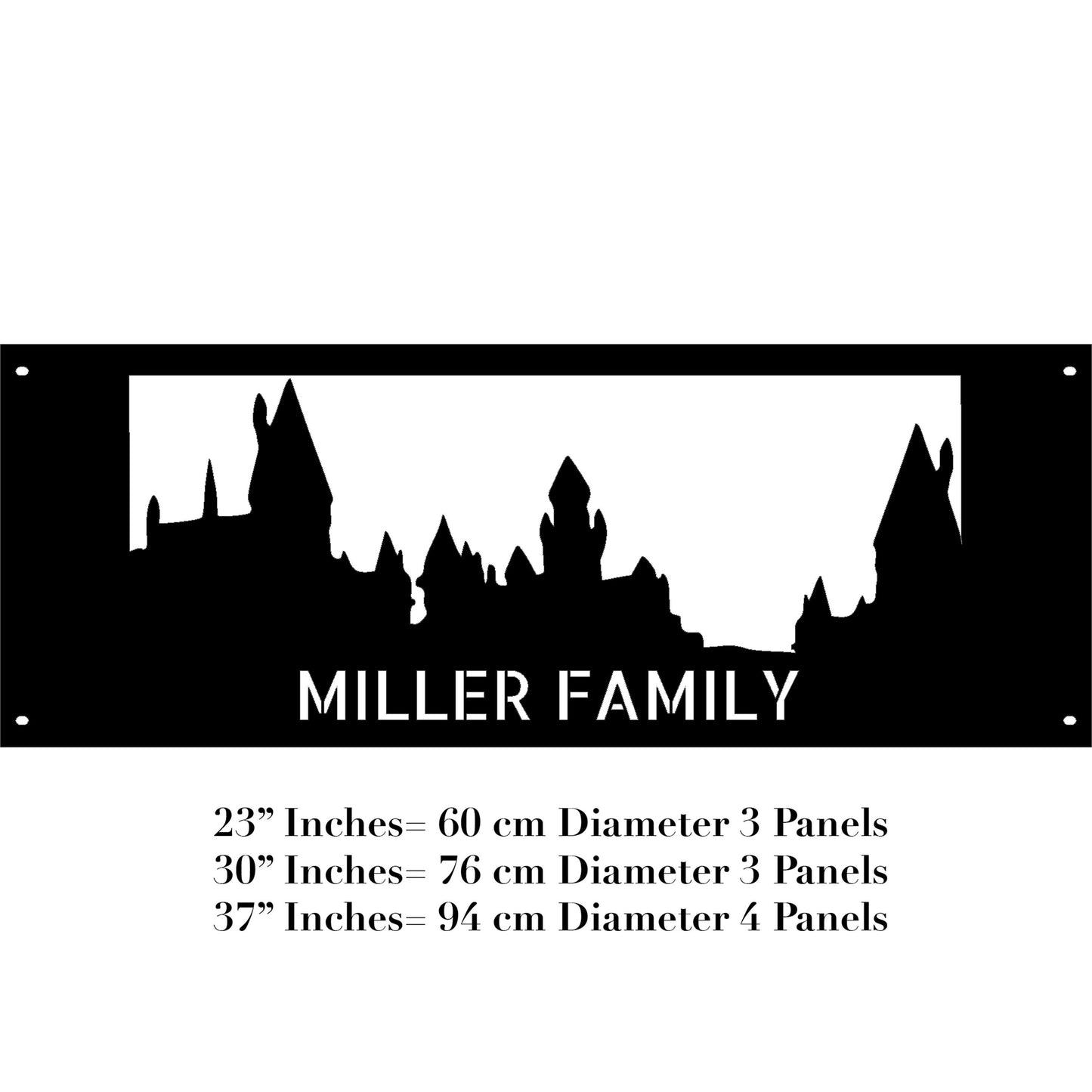 Personalized Outdoor Fire Pit, Dark Gothic Castle Design, Heavy Duty Custom Fire Ring, Nerdy Gift Ideas, Wizardy Gifts, Perfect Gift