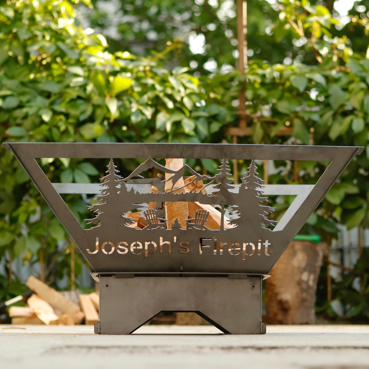 Custom Metal Fire Pits, Portable Heavy Duty Fire Pits, Outdoor Fire Pits, Steel Fire Pits, Wood Burning Pits, Josephs Fire Pit, Square Pits