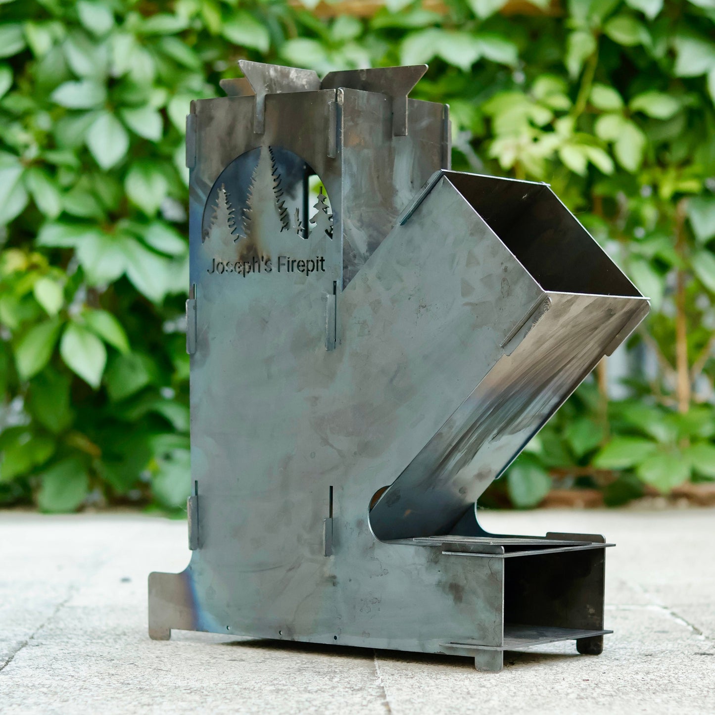 Large Custom Rocket Stove, Portable Heavy-Duty Fire Pit, Gift for Anniversary, Unique Gift Ideas for Men, Wood Burning Stove, Perfect Gift