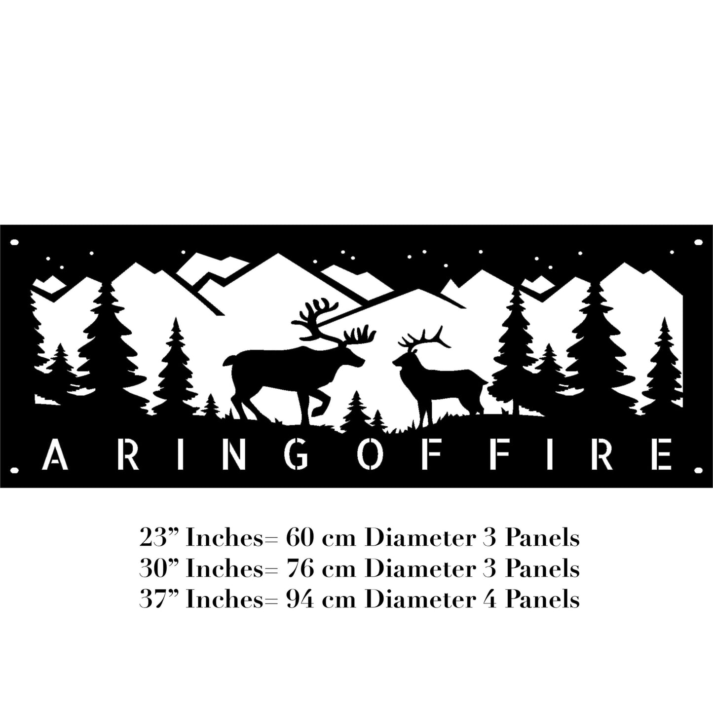 Personalized Deer Fire Pit | Custom Fire Pit Gift for Him | Heavy Duty Steel Fire Pits | Outdoor Wood Burning Pits by Joseph's