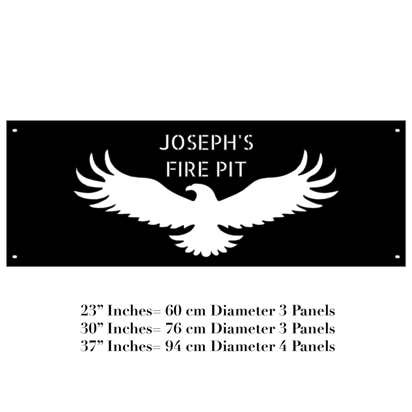 Soldier Gift Fire Ring, Personalized Gift Fire Pit, Metal Gift for Veteran's Day, Outdoor Decor Metal Art, USA Eagle Design Fire Pit Ring,