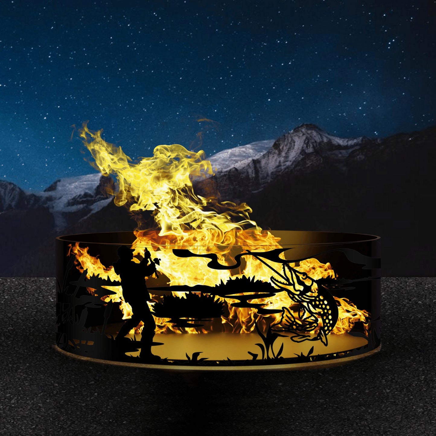 Fishing Fire Pits, Fishing Fire Ring Pits, Heavy Duty Outdoor Fire Pit, Steel Fire Pits, Outdoor Wood Burning Pits, Josephs Fire Pit