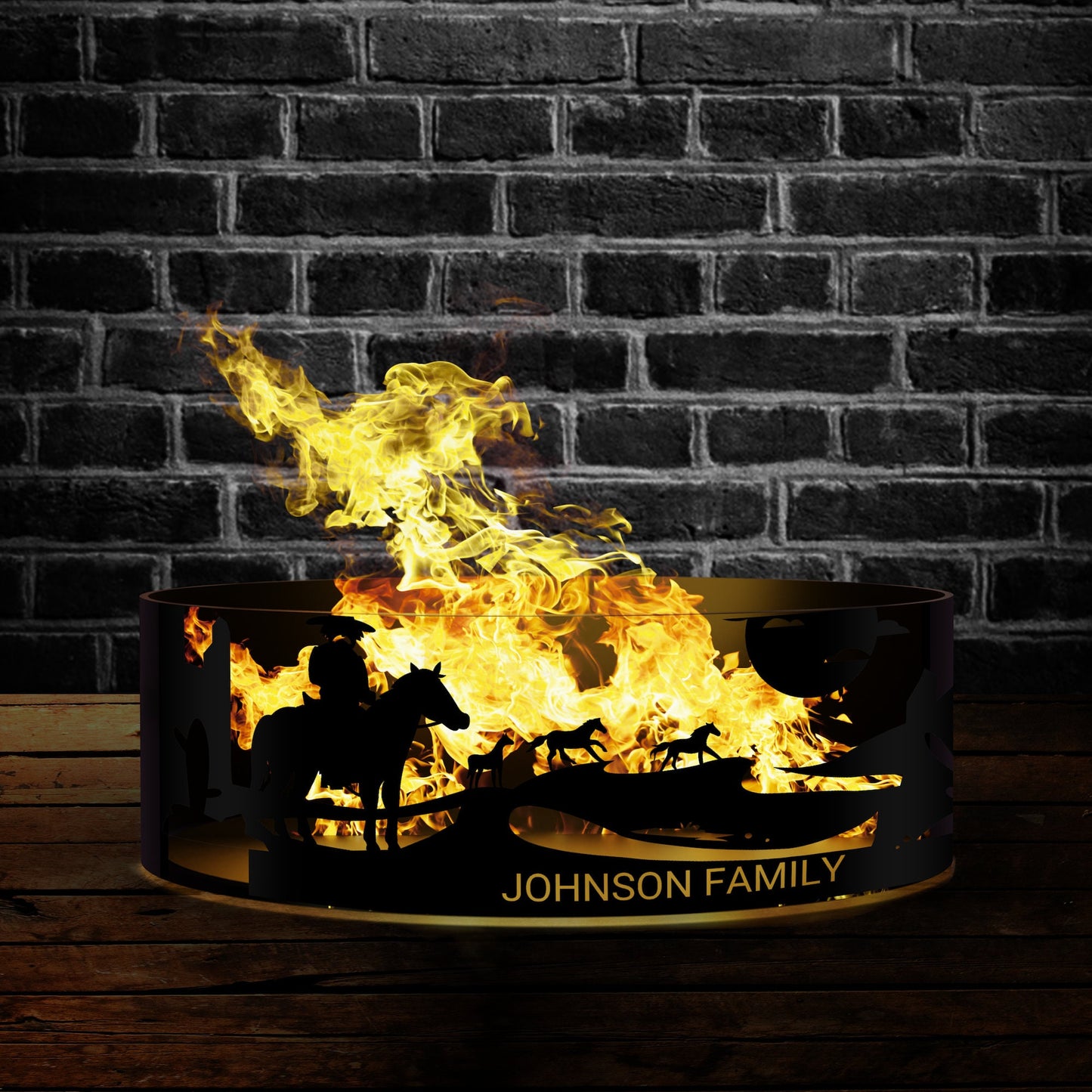 Cowboy Fire Pits Custom Fire Ring Pits  Heavy Duty Outdoor Fire Pit Steel Fire Pits  Outdoor Wood Burning Pits Southwest  Josephs Fire Pit