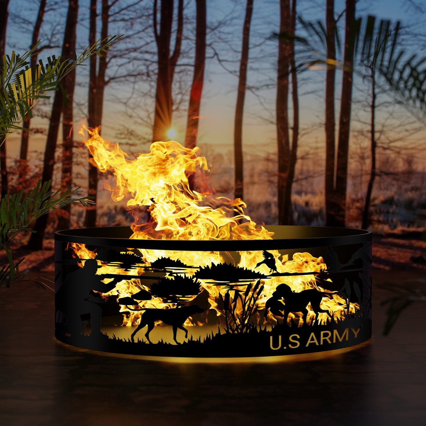 Custom Fire Pits - Gift for Him - U.S Army - Semper Fi - USMC - Marine Fire Pit - Outdoor Fire Pit - Steel Fire Pit -  Josephs Fire Pit