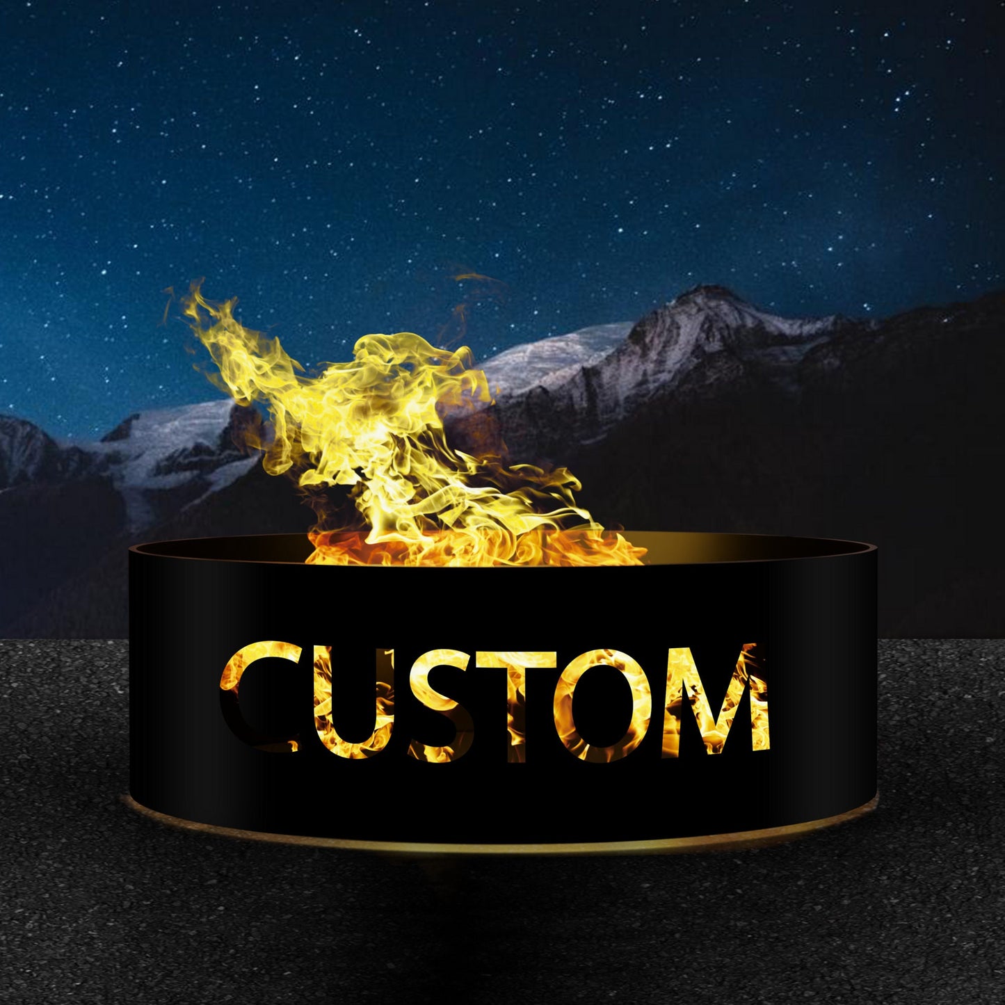 Custom Wording  Fire Ring, Gifs for Him, Gift for Men Unique, Heavy Duty Outdoor Fire Pit, Outdoor Wood Burning Pits, Josephs Fire Pit