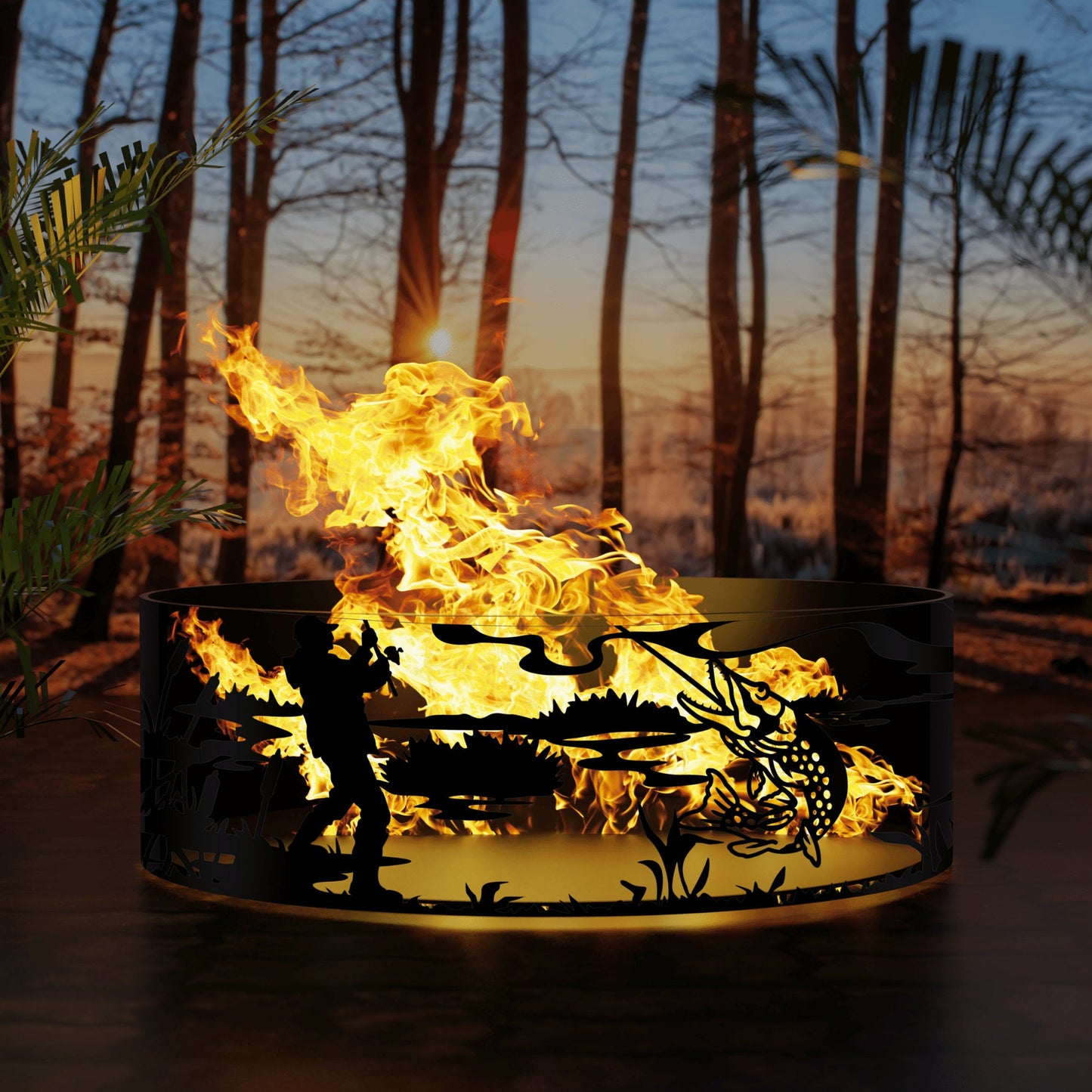 Fishing Fire Pits, Fishing Fire Ring Pits, Heavy Duty Outdoor Fire Pit, Steel Fire Pits, Outdoor Wood Burning Pits, Josephs Fire Pit