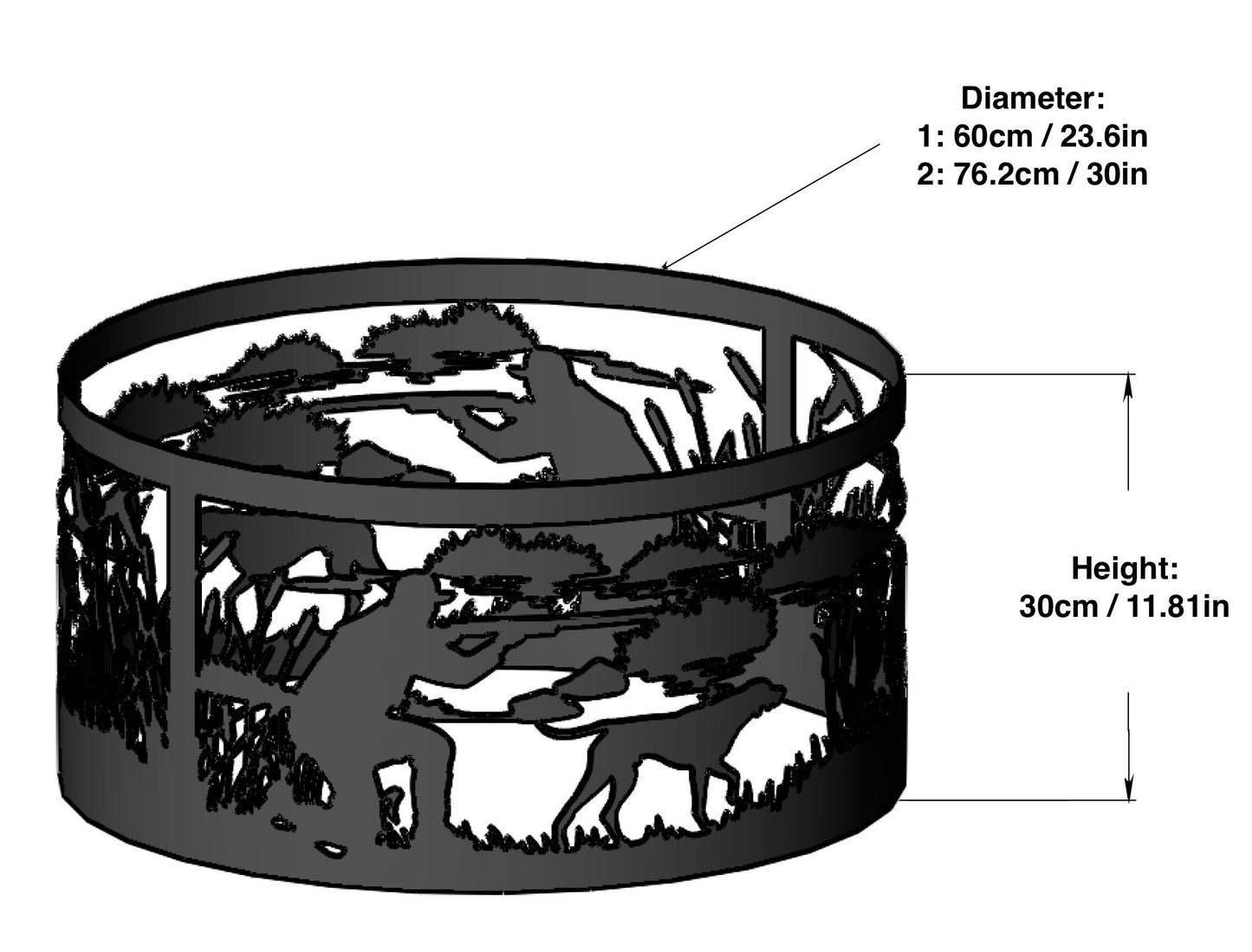 Hunting Fire Pits, Dog Fire Ring Pits, Heavy Duty Outdoor Fire Pit, Steel Fire Pits, Outdoor Wood Burning Pits, Josephs Fire Pit