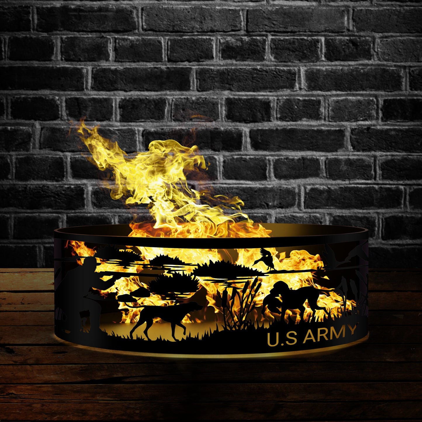 Custom Fire Pits - Gift for Him - U.S Army - Semper Fi - USMC - Marine Fire Pit - Outdoor Fire Pit - Steel Fire Pit -  Josephs Fire Pit