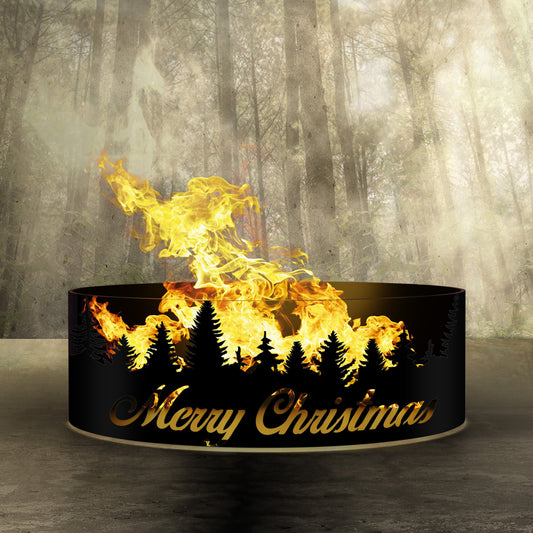 Christmas Gift Fire Pit, Personalized Gift for Him, Fire Ring Pits, Heavy Duty Outdoor Fire Pit, Steel Fire Pits, Outdoor Wood Burning Pits