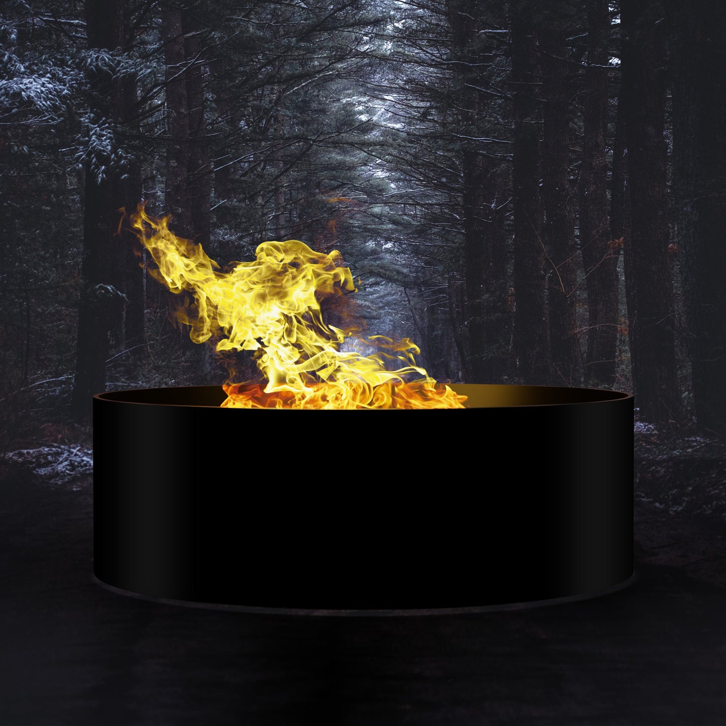 Custom Solid 12" Tall Fire Pit Ring, Fire Pit with Wording, Custom Fire Pit Ring, Unique Anniversary Gift for Him, Outdoor Decor Fire Ring