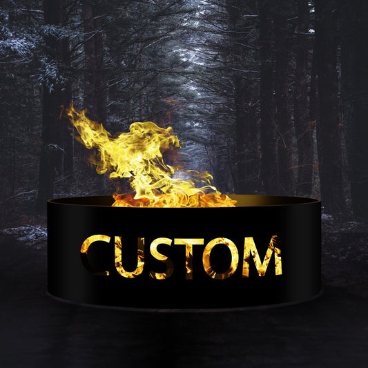 Personalized Heavy Duty Fire Ring Pits | Custom Steel Fire Pits | Outdoor Wood Burning Pits | Joseph's Custom Fire Pit