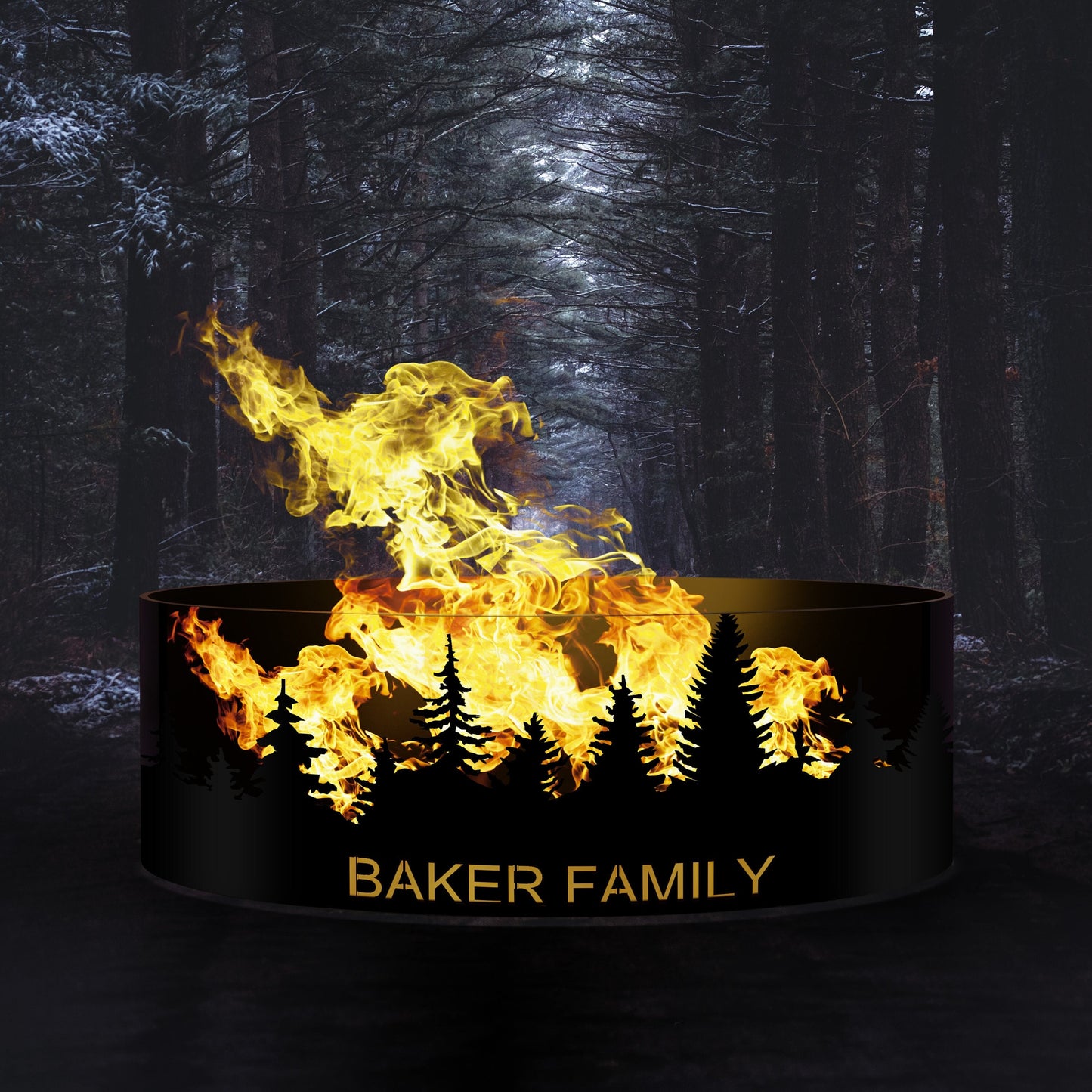 Custom Fire Ring Pits, 37 Inches Custom Fire Pits,  Heavy Duty Outdoor Fire Pit, Steel Fire Pits, Outdoor Wood Burning Pit, Josephs Fire Pit