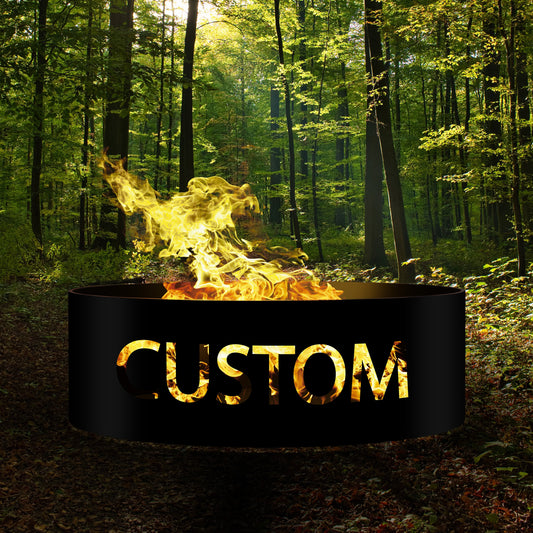 Custom Fire Pit Ring, Personalized Gift For Him, Heavy Duty Outdoor Fire Pit, Steel Fire Pit, Wood Burning Fire Pit, Josephs Fire Pit
