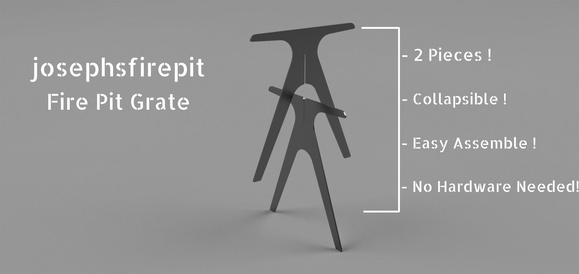 Vertical Fire Pit Grate, Heavy-Duty Campfire Stand, Log Holder for Bonfires, Fire Pit Stand for Camping, Wood Fire Starter Rack