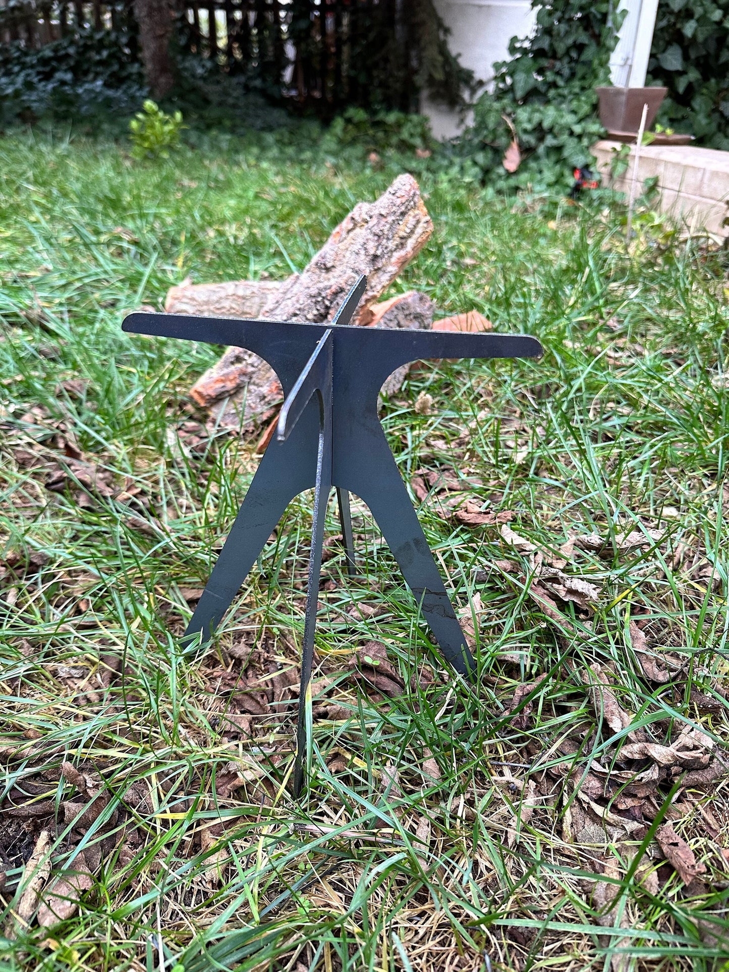 2 Pcs Fire Pit Grate, Set of 2 Campfire Stand, Gift For Him, Gift for Grill Lover, BBQ Lover Gift, Unique Gift for Men, Outdoor Gift
