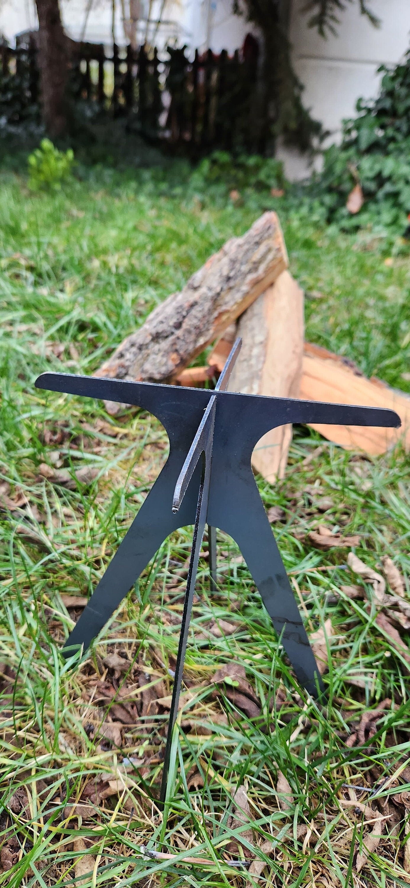 2 Pcs Fire Pit Grate, Set of 2 Campfire Stand, Gift For Him, Gift for Grill Lover, BBQ Lover Gift, Unique Gift for Men, Outdoor Gift