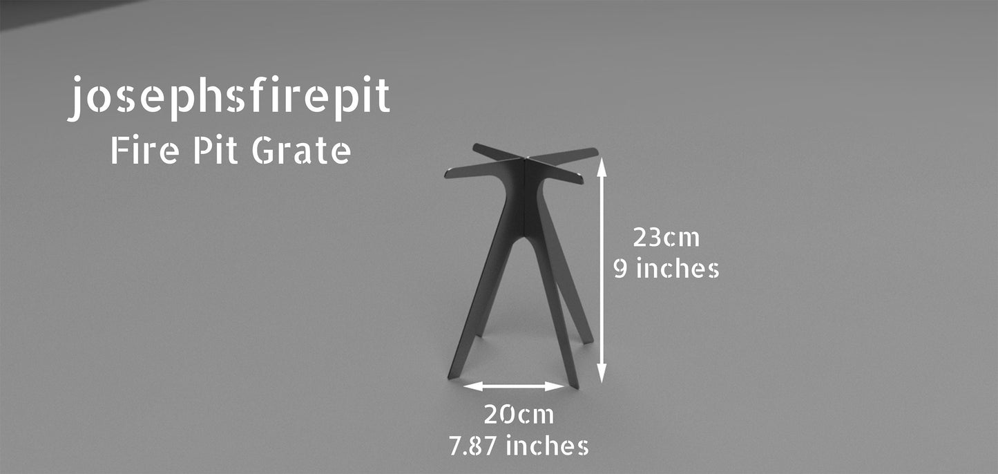 Vertical Fire Pit Grate, Heavy-Duty Campfire Stand, Log Holder for Bonfires, Fire Pit Stand for Camping, Wood Fire Starter Rack