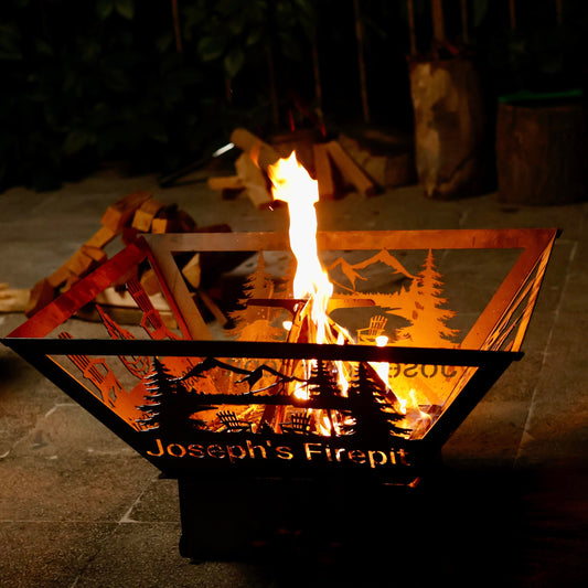 Custom Metal Fire Pits, Portable Heavy Duty Fire Pits, Outdoor Fire Pits, Steel Fire Pits, Wood Burning Pits, Josephs Fire Pit, Square Pits