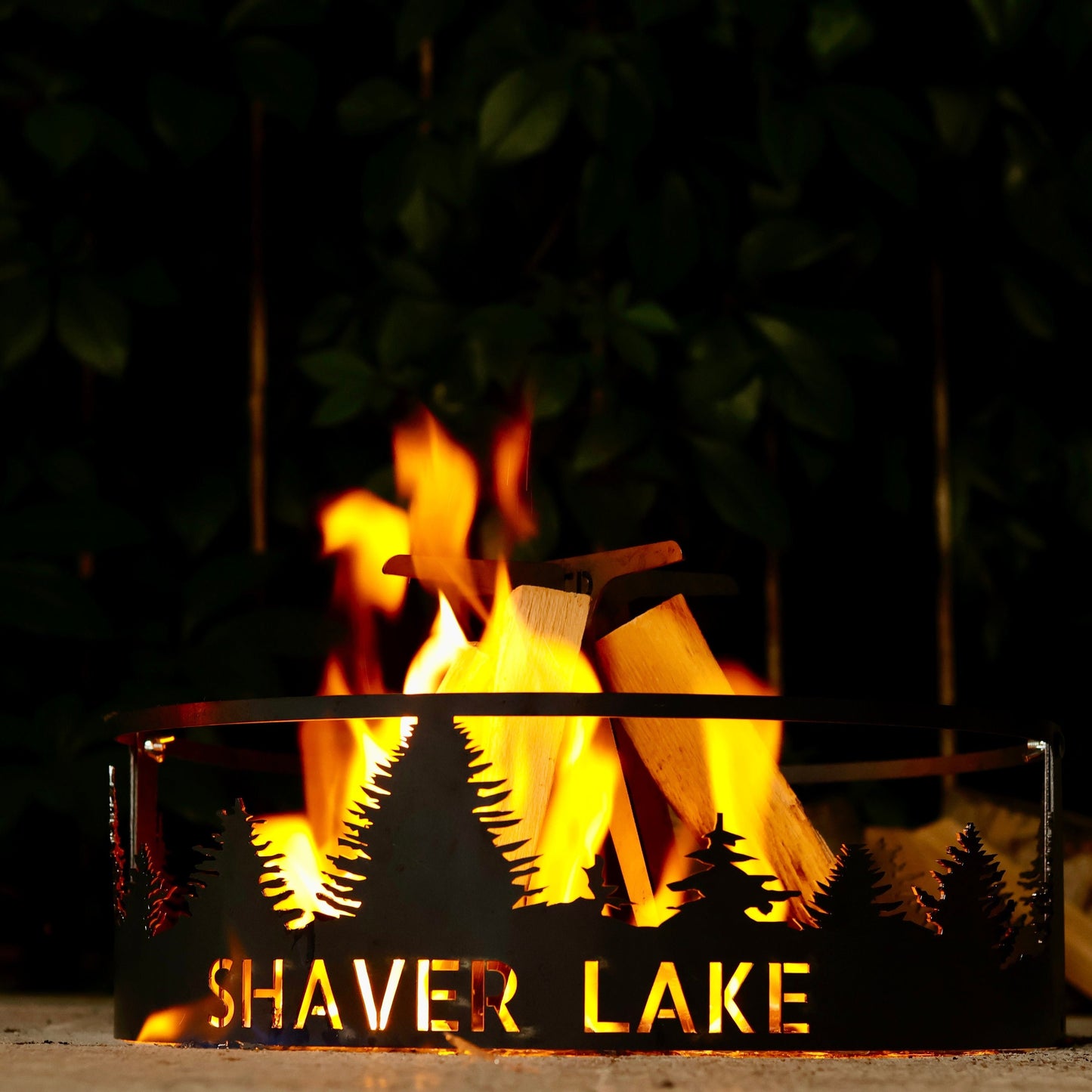 Custom Fire Pit Ring, Unique Hand Crafted Gift, 18" -  21" Inches Personalized Fire Ring, Heavy Duty Outdoor Fire Pit,  Raw Steel Fire Pits