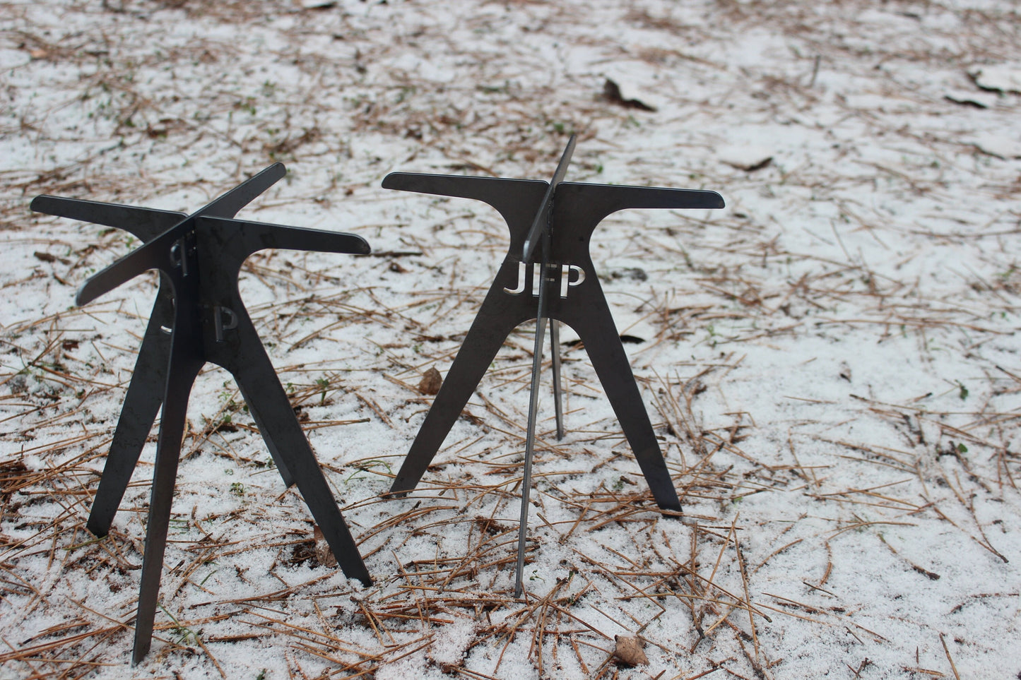 2 Pcs Fire Pit Grate, Set of 2 Campfire Stand, Gift For Him, Gift for Grill Lover, BBQ Lover Gift, Unique Gift for Men, Outdoor Gift