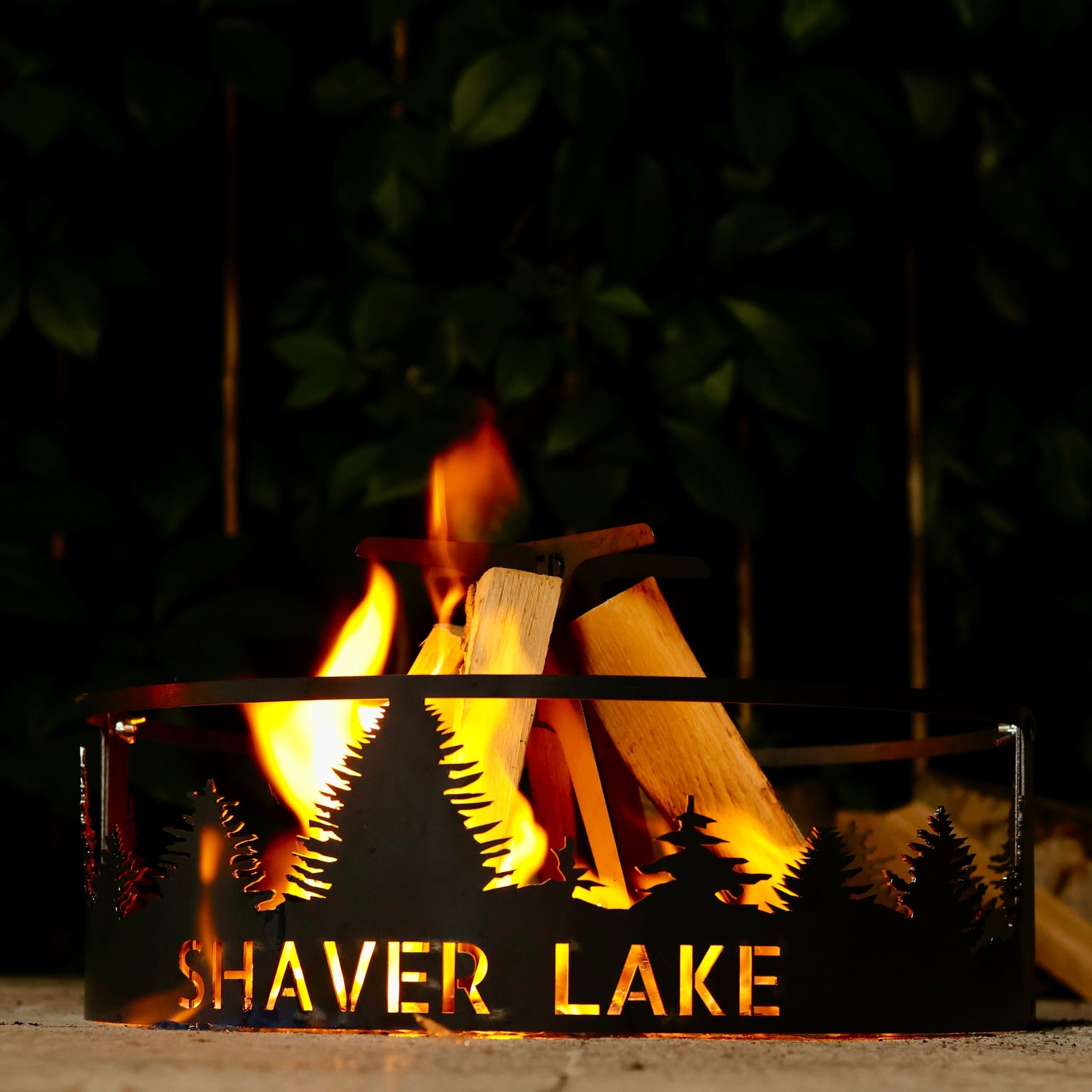 18" -  21" Inches Fire Pit Ring, Personalized Fire Ring, Heavy Duty Outdoor Fire Pit,  Raw Steel Fire Pits,  Wood Burning Pit, Gift for Him