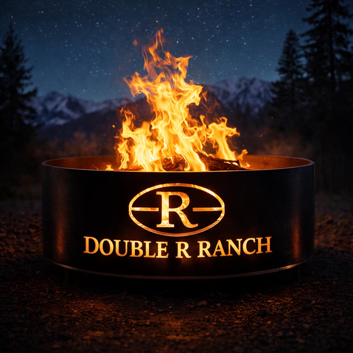 Family Name Fire Pit Ring, Personalized Family Fire Pit, Custom Last Name Fire Pit, Established Date Fire Pit, Housewarming Gift