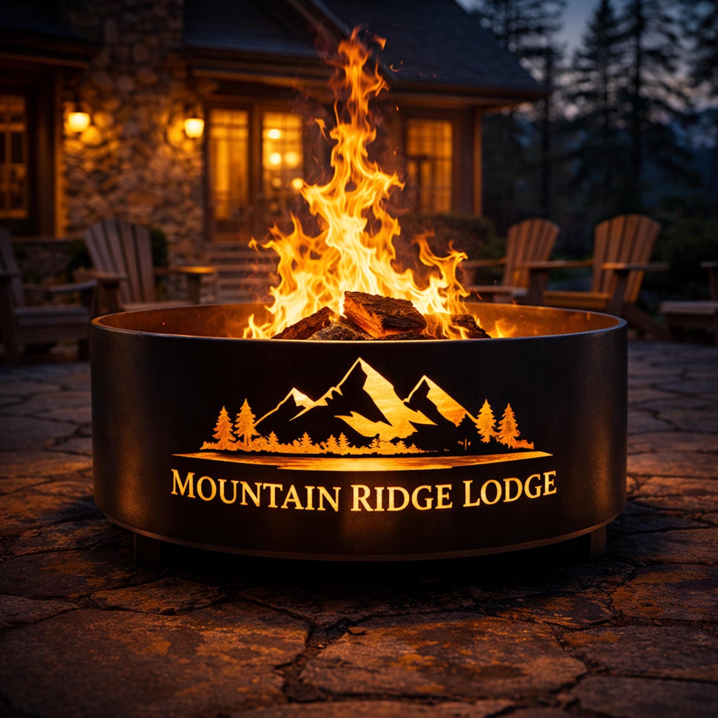 Family Name Fire Pit Ring, Personalized Family Fire Pit, Custom Last Name Fire Pit, Established Date Fire Pit, Housewarming Gift